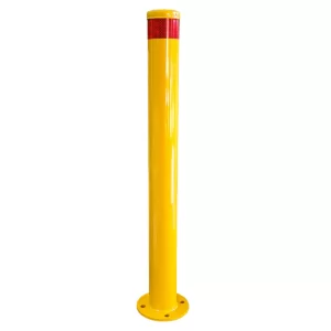 900mm Surface Mount Steel Bollard | High-Visibility Yellow | For Traffic Control & Asset Protection